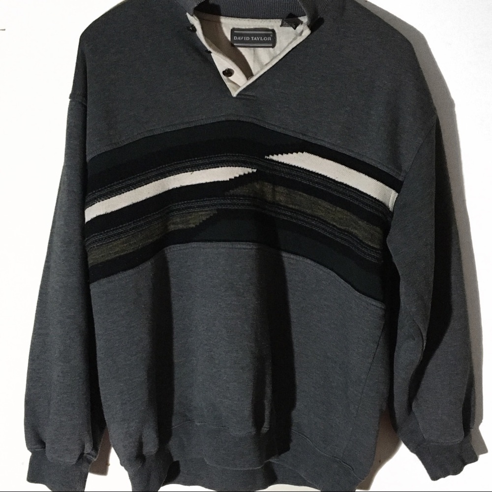 Vintage Striped “Dad” Sweater